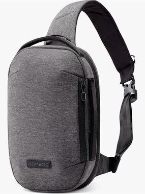 Gray Sling Bag for Men - Compact Crossbody